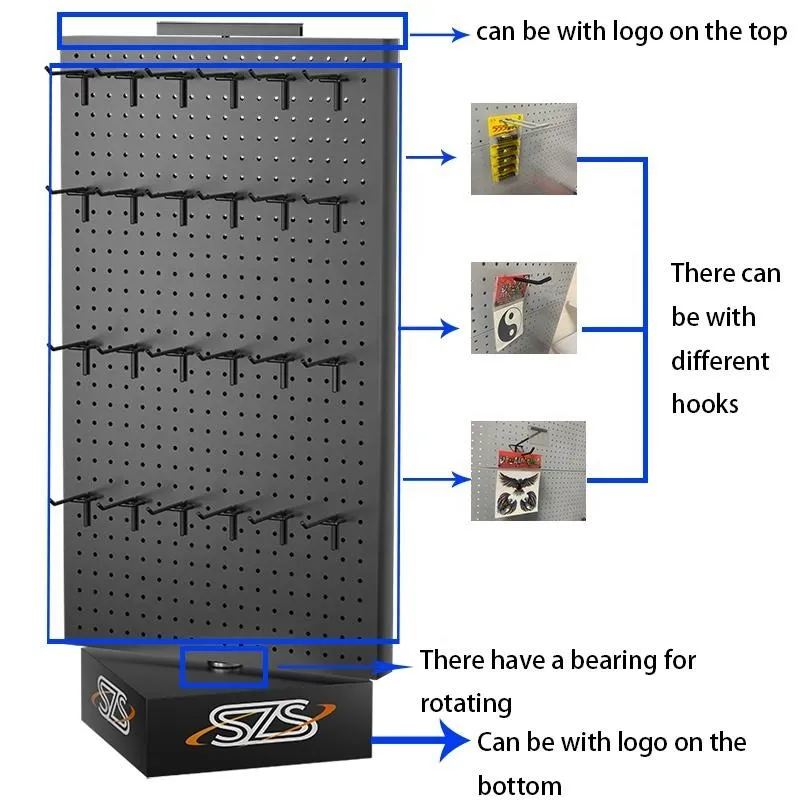 Countertop Pegboard Spinner Rack suppliers