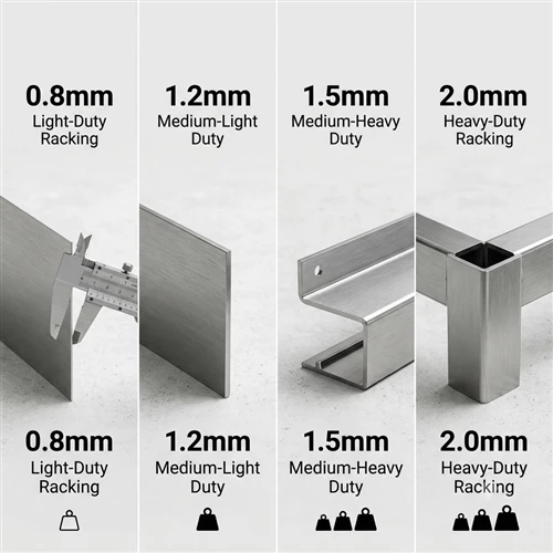 Steel Thickness for Display Racks: 0.8mm vs 1.2mm vs 1.5mm vs 2.0mm