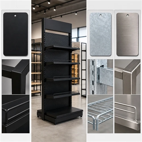 Powder Coating, Zinc Plating, or Stainless Steel: Which Finish Is Best for Retail Displays?