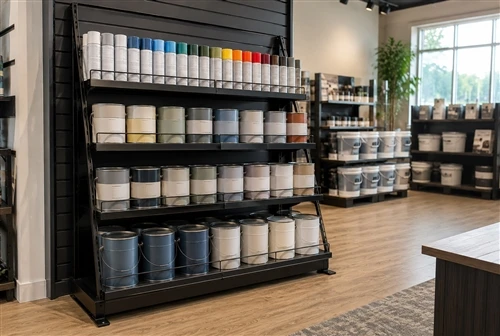 Paint Can and Spray Can Display Racks: How to Choose a Safe Metal Structure