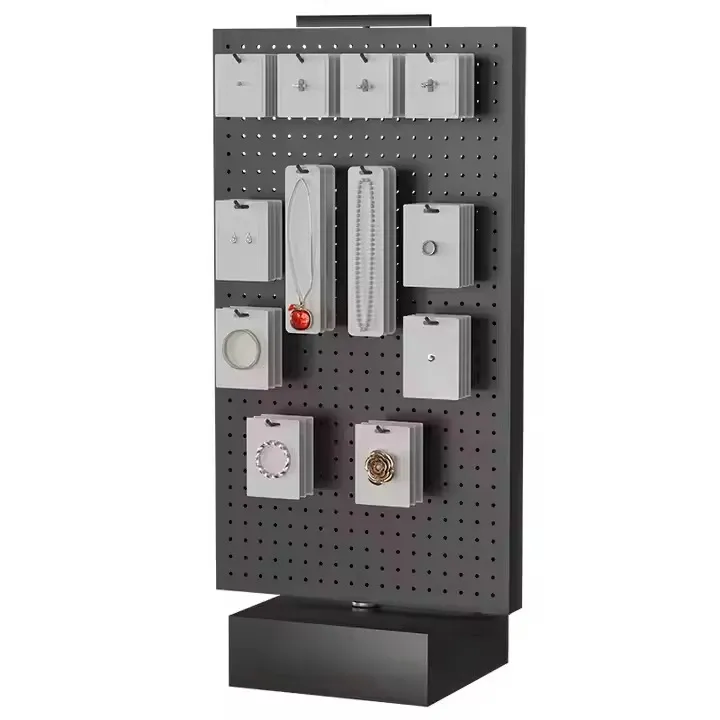 double-side counter pegboard display stand double-side counter pegboard display stand