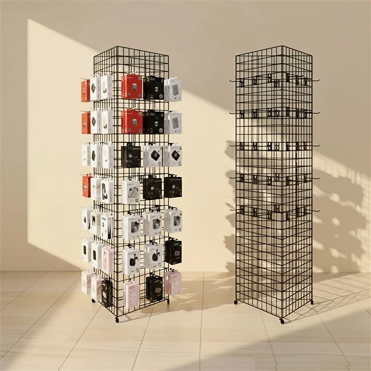 Triangle Gridwall Display Rack